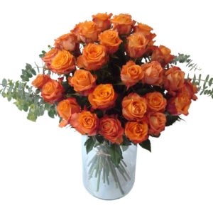 bouquet roses oranges