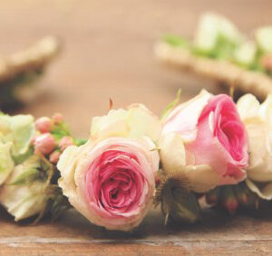 couronne de roses pour mariage