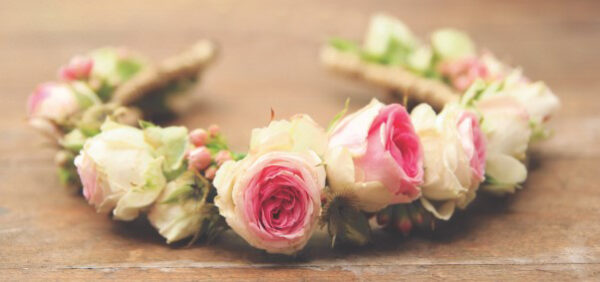 couronne de roses pour mariage