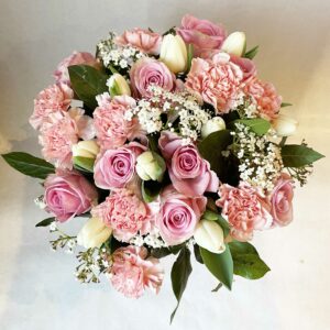 bouquet boucle rose