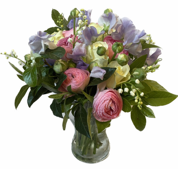 bouquet muguet et roses