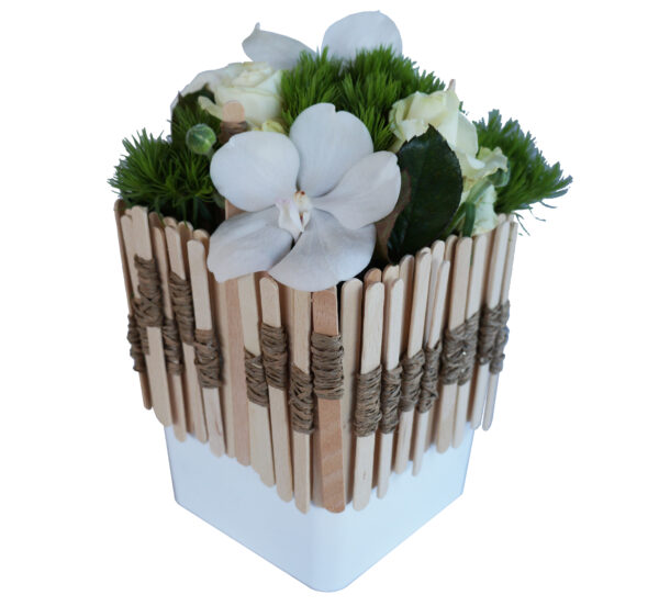 composition cube blanc