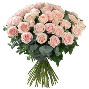 bouquet de 50 roses roses