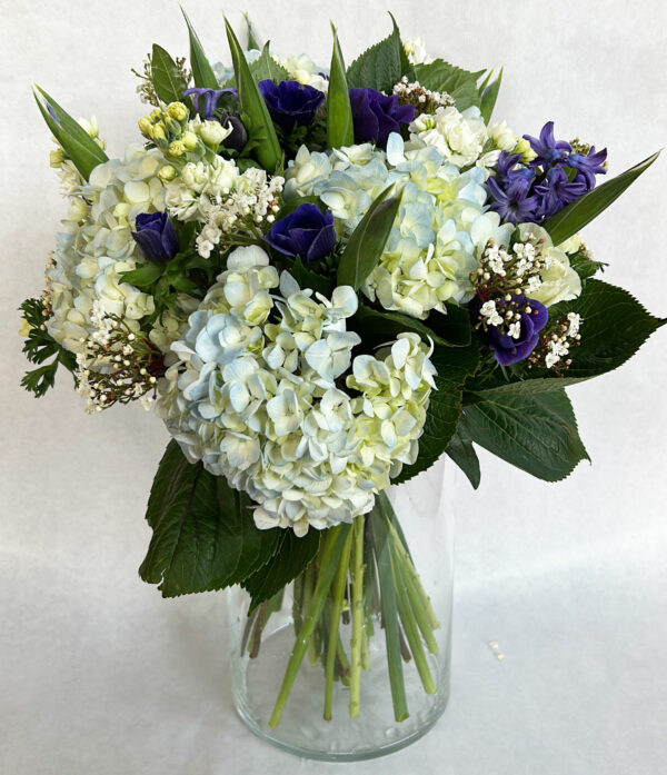 bouquet blanc et bleu